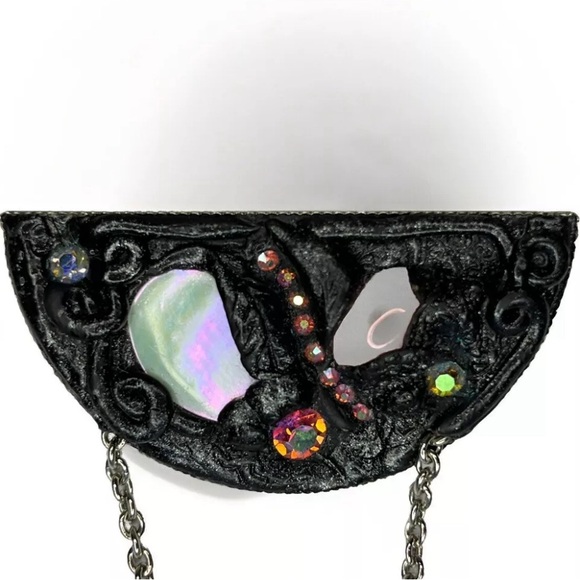 Vintage Marena Handarbeit Art Deco Iridescent Dangle Pearls Pin Brooch Germany - Picture 3 of 6